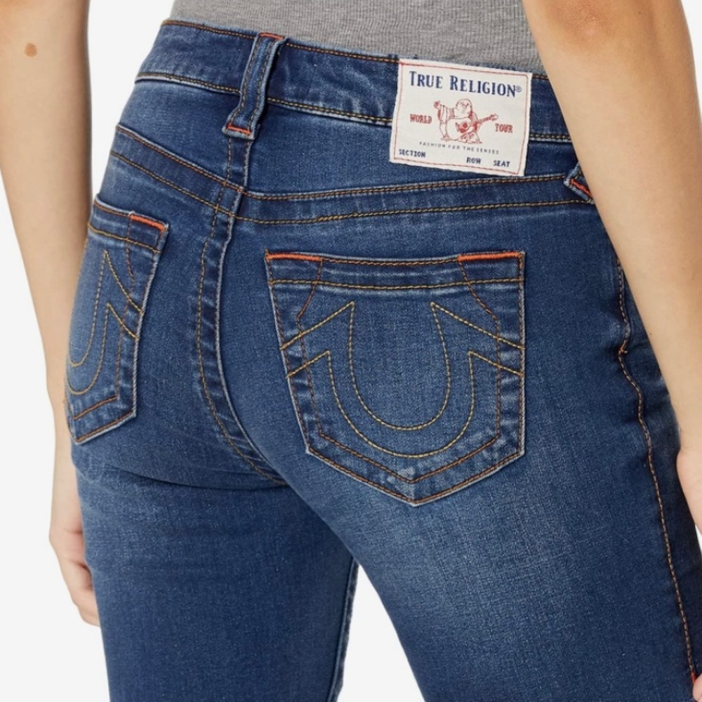 True Religion low rise dreamcatcher jeans.